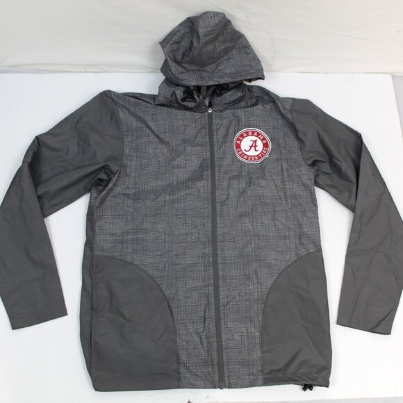 Alabama Crimson Tide Rivalry Threads Mens Windbreaker Jacket Gray Size Small - Picture 1 of 10